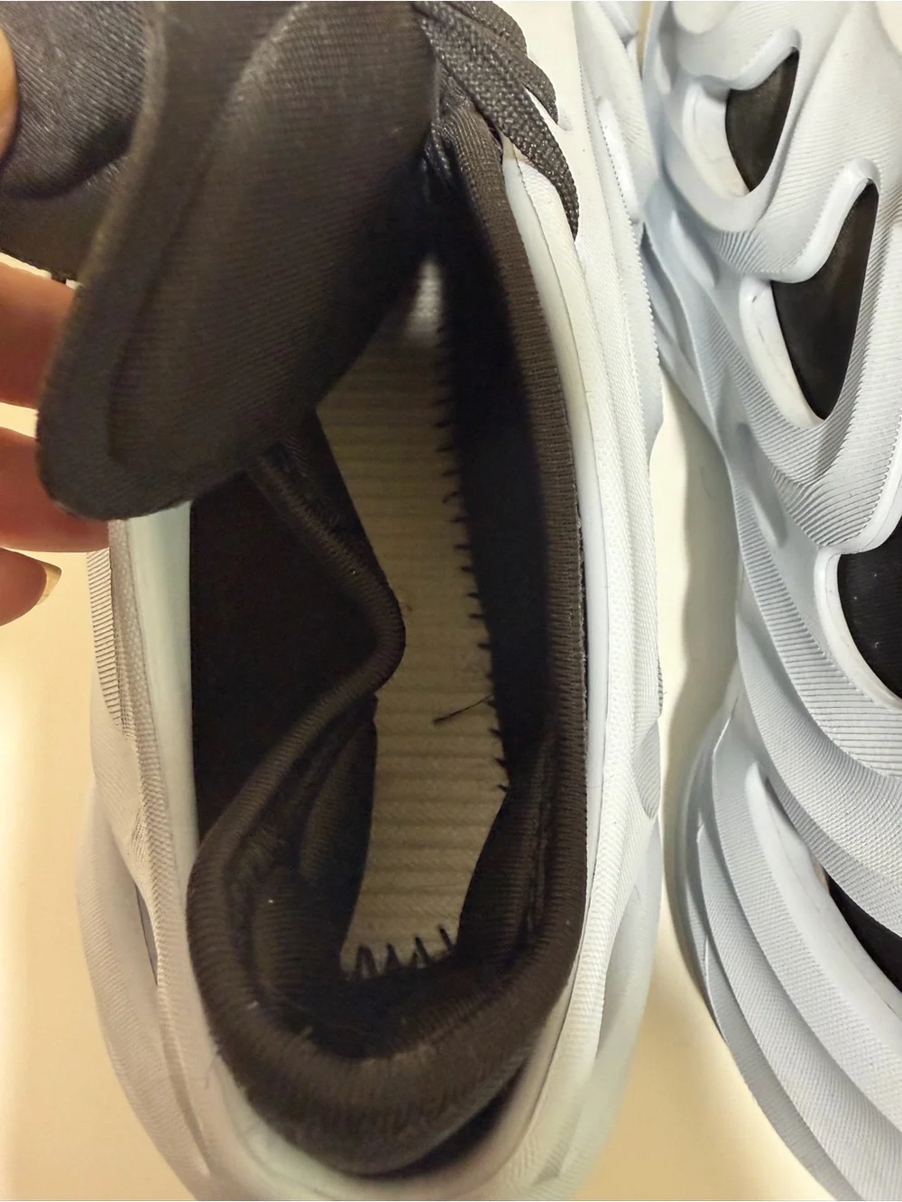 Adidas adiFOM Q Halo Blue and Black. Sculpted Athletic Sneakers